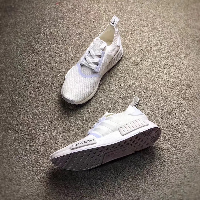 Authentic Adidas NMD R1 Primekint Triple White